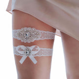 Maxbell 2Pcs Wedding Garters Bridesmaid Leg Garter Belt for Dance Halloween Women