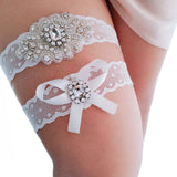 Maxbell 2Pcs Wedding Garters Bridesmaid Leg Garter Belt for Dance Halloween Women