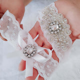 Maxbell 2Pcs Wedding Garters Bridesmaid Leg Garter Belt for Dance Halloween Women