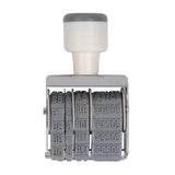 Maxbell 8 digits Roller Stamp Fittings Business Stamp for DIY Craft Card Making