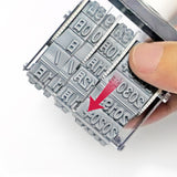 Maxbell 8 digits Roller Stamp Fittings Business Stamp for DIY Craft Card Making