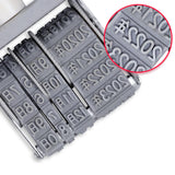 Maxbell 8 digits Roller Stamp Fittings Business Stamp for DIY Craft Card Making