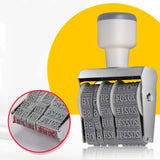 Maxbell 8 digits Roller Stamp Fittings Business Stamp for DIY Craft Card Making