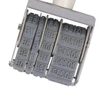 Maxbell 8 digits Roller Stamp Fittings Business Stamp for DIY Craft Card Making