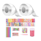 Maxbell Blow Bubble Double Sided Tape Reusable Creative Sticky Tape Kids Sensory Toy Style A
