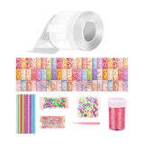 Maxbell Blow Bubble Double Sided Tape Reusable Creative Sticky Tape Kids Sensory Toy Style C