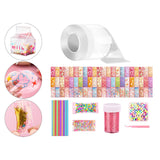 Maxbell Blow Bubble Double Sided Tape Reusable Creative Sticky Tape Kids Sensory Toy Style C