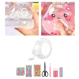 Maxbell Blow Bubbles Double Sided Tape Removable Mounting Tape Transparent Nano Tape Style D