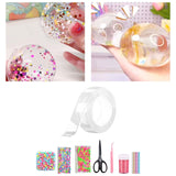 Maxbell Blow Bubbles Double Sided Tape Removable Mounting Tape Transparent Nano Tape Style D