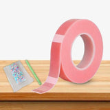 Maxbell Nano Mounting Tape Funny for Educational Toy Adults Classroom DIY Craft 1mmx3cmx1m pink