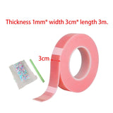 Maxbell Nano Mounting Tape Funny for Educational Toy Adults Classroom DIY Craft 1mmx3cmx3m pink