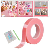 Maxbell Nano Mounting Tape Funny for Educational Toy Adults Classroom DIY Craft 1mmx3cmx3m pink