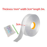 Maxbell Nano Mounting Tape Funny for Educational Toy Adults Classroom DIY Craft 1mmx3cmx3m clear