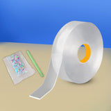 Maxbell Nano Mounting Tape Funny for Educational Toy Adults Classroom DIY Craft 1mmx3cmx3m clear