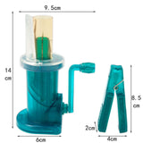 Maxbell Mini Knitting Machine Easy Weaver Knitter DIY for Scarves Bracelets Sweaters Green