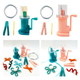 Maxbell Mini Knitting Machine Easy Weaver Knitter DIY for Scarves Bracelets Sweaters Green
