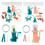 Maxbell Mini Knitting Machine Easy Weaver Knitter DIY for Scarves Bracelets Sweaters Green