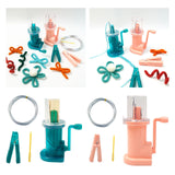 Maxbell Mini Knitting Machine Easy Weaver Knitter DIY for Scarves Bracelets Sweaters Green