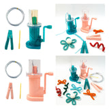 Maxbell Mini Knitting Machine Easy Weaver Knitter DIY for Scarves Bracelets Sweaters Green