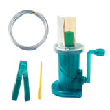 Maxbell Mini Knitting Machine Easy Weaver Knitter DIY for Scarves Bracelets Sweaters Green