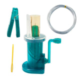Maxbell Mini Knitting Machine Easy Weaver Knitter DIY for Scarves Bracelets Sweaters Green