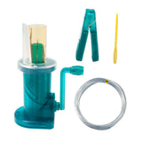 Maxbell Mini Knitting Machine Easy Weaver Knitter DIY for Scarves Bracelets Sweaters Green
