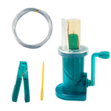 Maxbell Mini Knitting Machine Easy Weaver Knitter DIY for Scarves Bracelets Sweaters Green