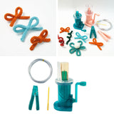 Maxbell Mini Knitting Machine Easy Weaver Knitter DIY for Scarves Bracelets Sweaters Green