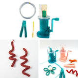 Maxbell Mini Knitting Machine Easy Weaver Knitter DIY for Scarves Bracelets Sweaters Green