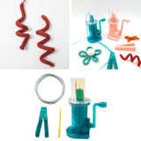 Maxbell Mini Knitting Machine Easy Weaver Knitter DIY for Scarves Bracelets Sweaters Green