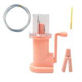 Maxbell Mini Knitting Machine Easy Weaver Knitter DIY for Scarves Bracelets Sweaters Pink