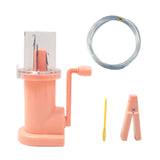 Maxbell Mini Knitting Machine Easy Weaver Knitter DIY for Scarves Bracelets Sweaters Pink