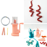 Maxbell Mini Knitting Machine Easy Weaver Knitter DIY for Scarves Bracelets Sweaters Pink