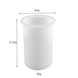 Maxbell Silicone Mould DIY Epoxy Ornaments Candle Making Tool for Clay Party Plaster 8.7cmx5cm