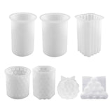 Maxbell Silicone Mould DIY Epoxy Ornaments Candle Making Tool for Clay Party Plaster 8.7cmx5cm