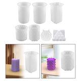 Maxbell Silicone Mould DIY Epoxy Ornaments Candle Making Tool for Clay Party Plaster 8.7cmx5cm