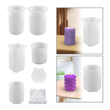 Maxbell Silicone Mould DIY Epoxy Ornaments Candle Making Tool for Clay Party Plaster 8.7cmx5cm