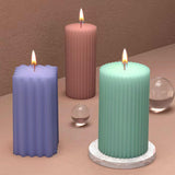 Maxbell Silicone Mould DIY Epoxy Ornaments Candle Making Tool for Clay Party Plaster 8.7cmx5cm