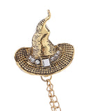 Maxbell Tassel Chain Brooch Men Chic for Stage Performance Anniversary Tie Hat Scarf
