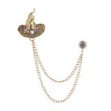 Maxbell Tassel Chain Brooch Men Chic for Stage Performance Anniversary Tie Hat Scarf