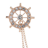 Maxbell Tassel Chain Brooch Link Chains Pin Brooches Lapel Pin for Men Tuxedo Shirts