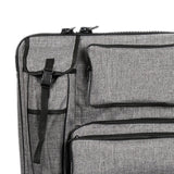 Maxbell Art Portfolio Case Tote Carrying Bag for Display Screen Paint Brushes Travel gray