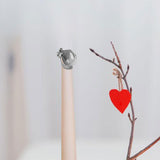 Maxbell Candle Snuffer Clip on Unique Automatic Candle Extinguisher Candle Care Tool Argent