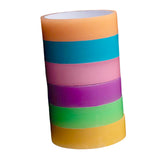 Maxbell 6Pcs Sticky Ball Tapes for Adults Glowing Tape Creative Colored Ball Tape 1.2cmx10m