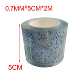 Maxbell Glitter Nano Tape Educational Sensory Toy Multifunctional for Bubble Blowing Blue Width 5cm