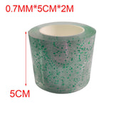 Maxbell Glitter Nano Tape Educational Sensory Toy Multifunctional for Bubble Blowing Green Width 5cm