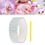 Maxbell Transparent Glitter Nano Tape Picture Mount Tape Funny Blow Bubbles Balloons 1mx3cmx1mm Blue