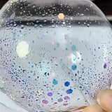 Maxbell Transparent Glitter Nano Tape Picture Mount Tape Funny Blow Bubbles Balloons 1mx3cmx1mm Pink