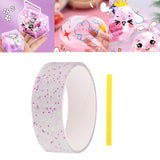 Maxbell Transparent Glitter Nano Tape Picture Mount Tape Funny Blow Bubbles Balloons 1mx3cmx1mm Pink