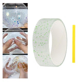 Maxbell Transparent Glitter Nano Tape Picture Mount Tape Funny Blow Bubbles Balloons 1mx3cmx1mm Green